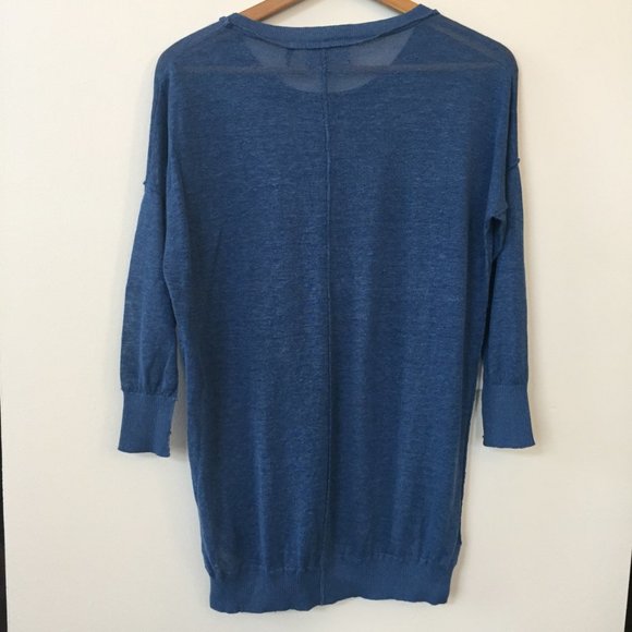 Line Knitwear Linen Blend Thin Sweater - Picture 2 of 8